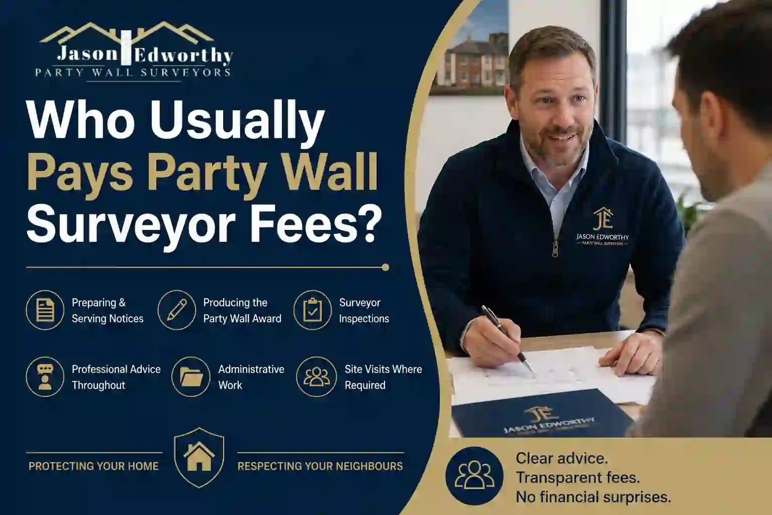 Who Usually Pays Party Wall Surveyor Fees East Grinstead?