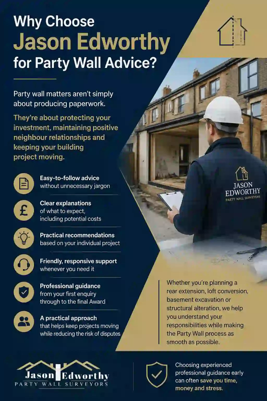 Why Choose Jason Edworthy for Party Wall Advice East Grinstead?